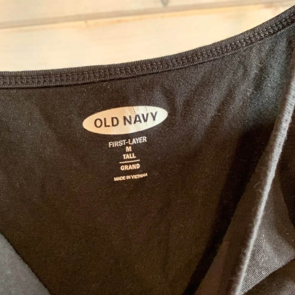 Old Navy | Lot of 2 Black & Navy First-layer Tanks Tall - Picture 2 of 6